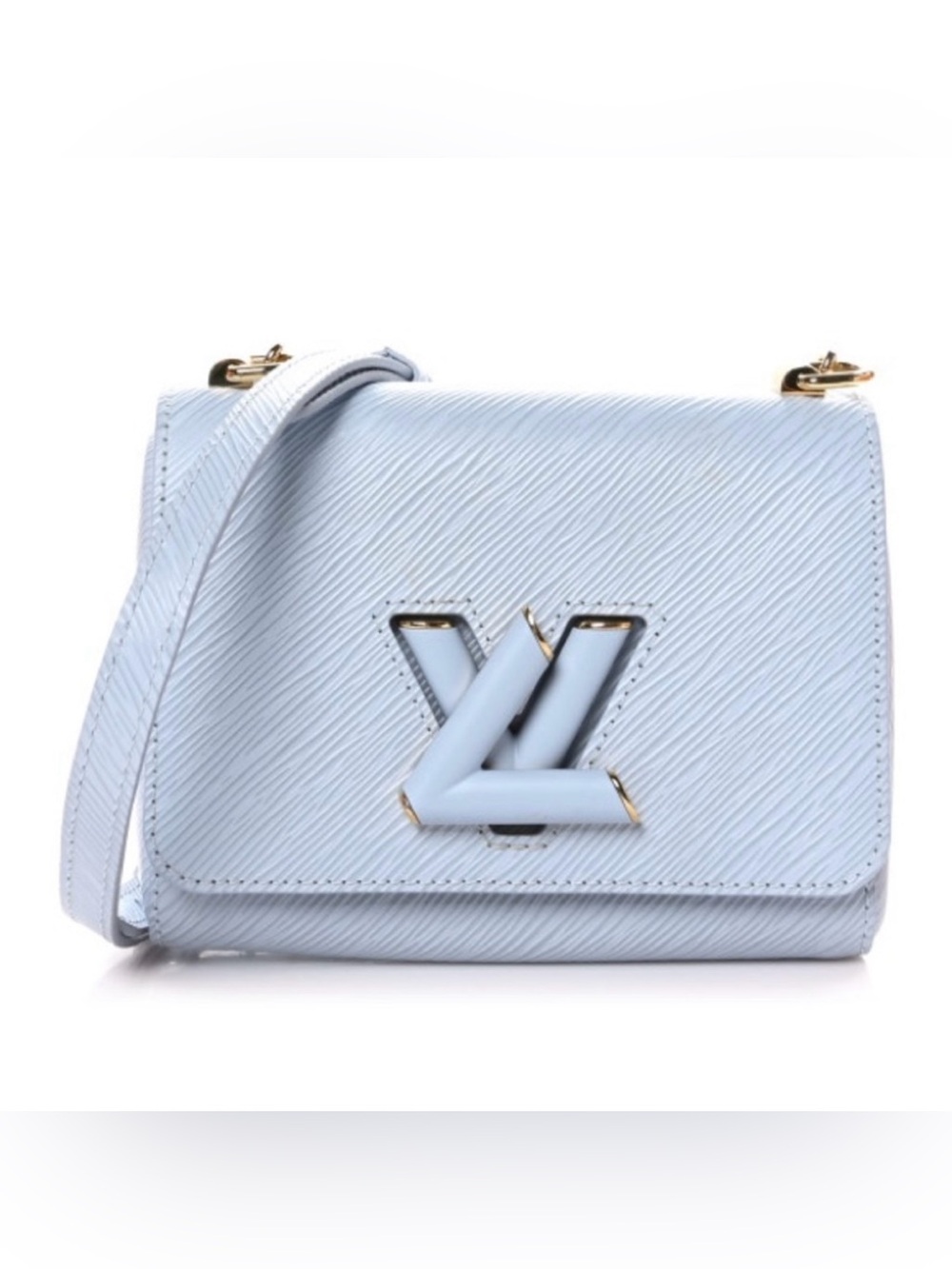 Louis Vuitton Epi Leather Twist Shoulder Bag PM - Bleu Celeste